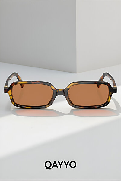 QAYYO Accessories Miul Rectangular Unisex Leopard Sunglasses