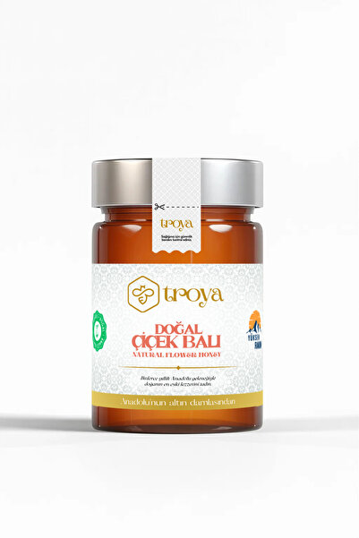 Troya 1923 Doğal Çiçek Balı Ta17 425gr (Yüksek Rakım, Ham Bal)