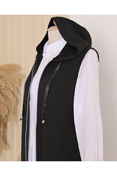 Modamorfo Hooded Combed Cotton Vest