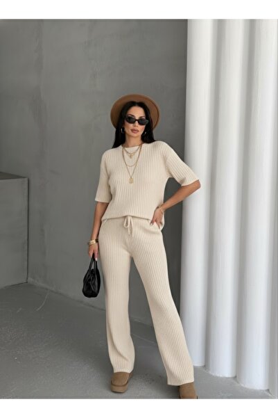 salome butik Twill Knitwear Double Set