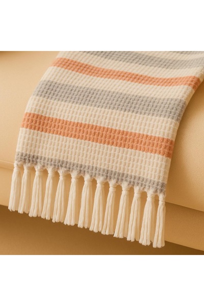 Dinarsu Cozy Life Cotton Scottish Tv Blanket 130X170