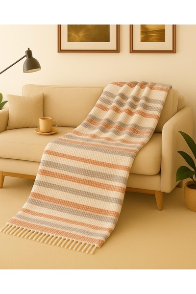 Dinarsu Cozy Life Cotton Scottish Tv Blanket 130X170