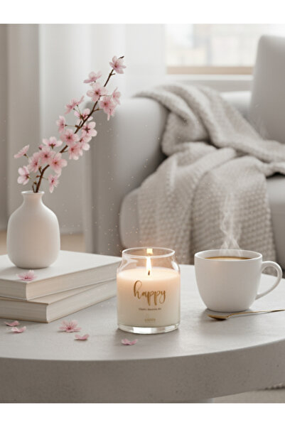 Gloria Candle Happy - Cherry Blossom Air | Japon Kiraz Çiçeği Kokulu Vegan Do...