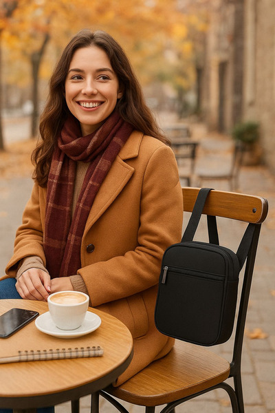 Sofia Unisex Men's and Women's Casual Zippered Shoulder and Waist Bag