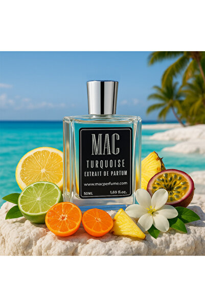 MACPERFUME MACHUU | TURQUOISE Erkek Parfüm 50 ML | Ferah – Deniz Esintisi | E...