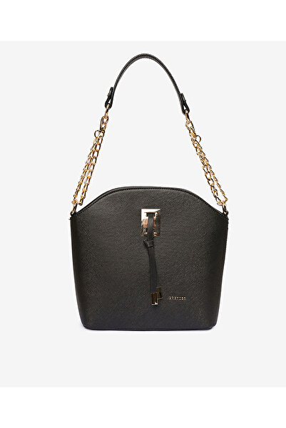 Greyder Kadın Siyah 3 Bölmeli Omuz Çantası 4K2CN68669