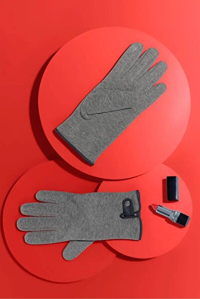 Tchibo Women Sweat Gloves, Grey