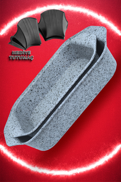 Brioni Stone-Age Non-Scratch Non-Burning Non-Stick Set of 2 Oven Trays