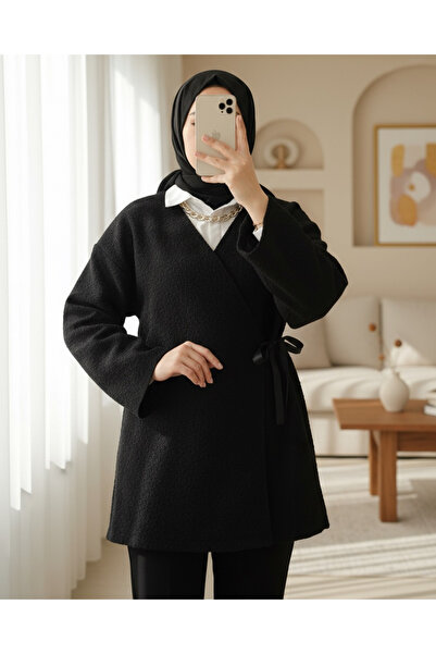 Modamorfo Букет-кімоно з боковим кріпленням - чорний