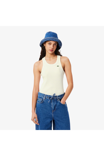 Lacoste Slim Fit Ribbed Cotton Tank Top - TF5388-00-70V