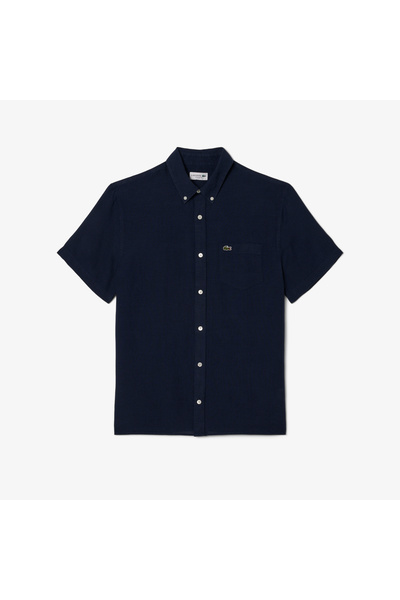 Lacoste Short Sleeved Linen Shirt - CH5699-00-166
