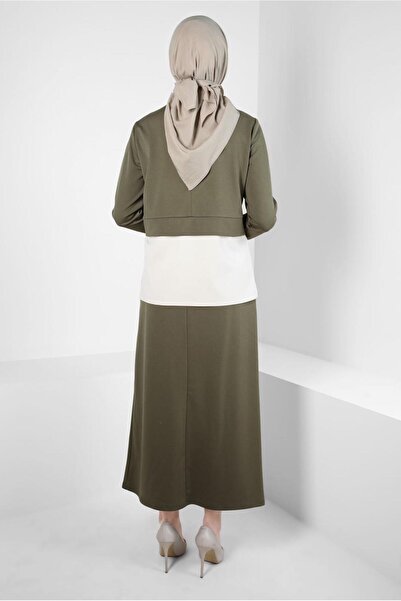 Alvina SHIRT GARNISHED SKIRT SUIT 44301