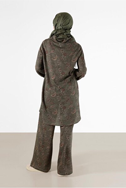 Alvina FISHER COLLAR PATTERNED DOUBLE PANT WITH ELASTIC CUFFSSET 42280