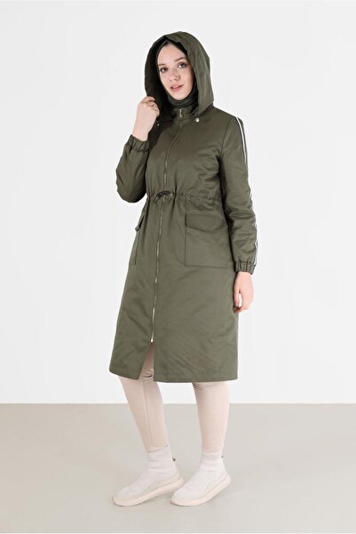 Alvina Parka 90214 - Drawstring Waist and Hooded