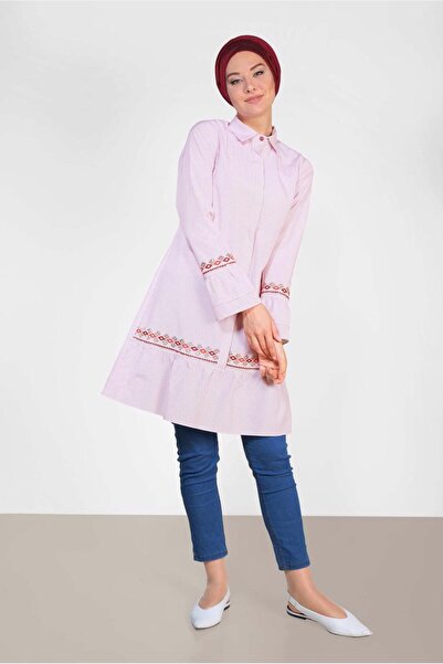 Alvina Square Patterned Embroidered Tunic 4368