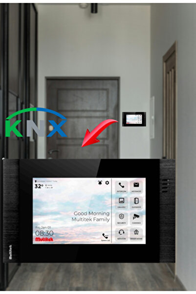 Multitek VIP101-CB KNX SİYAH 10 INC SIP MONITOR