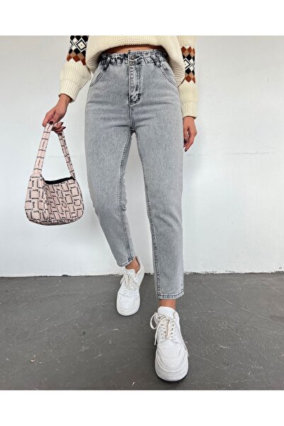 Modamorfo Visok struk Traper pantalone sa elastičnim strukom - Dimljene