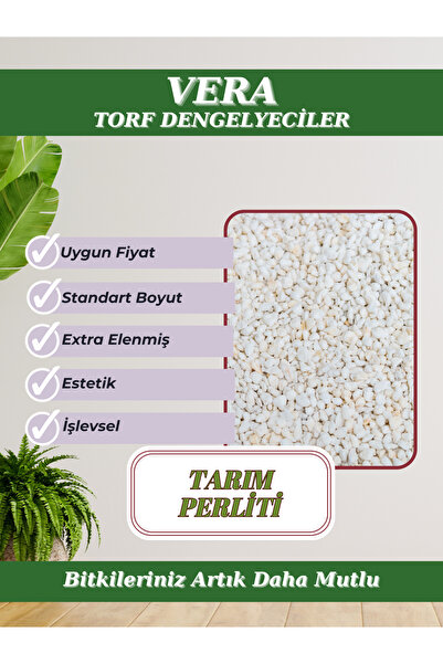 MF Botanik Tarım Perliti 10 Litre – Yüksek Su Tutma Kapasiteli, Hafif Saksı T...