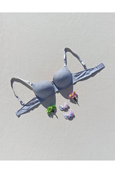 siyalife Бюстгальтер Push Up з наповнювачем, сірий, мікро