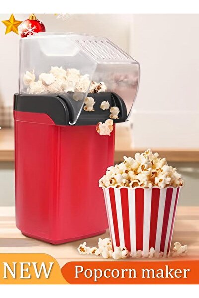 DOMEET Hot Air Popcorn Machine, Home Mini Children's Diy Electric Popcorn Machine, Non Stick Inner Pot