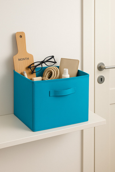 homyjr's Blue Lidless Storage Box