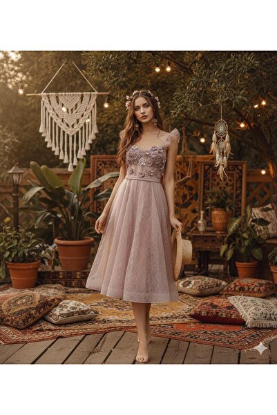 MİSS PROTO Aplikli Elbise 77014