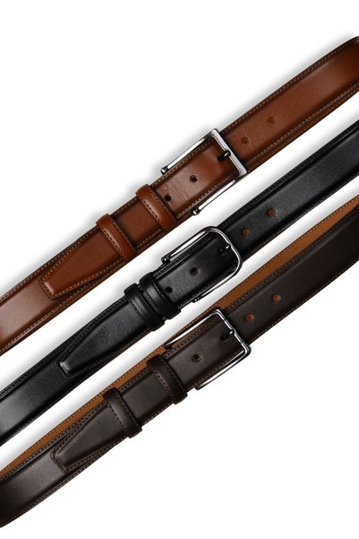 MFT Leather Design Genuine Leather Men's Belt – Stitched, 3.5cm, Black |   7458