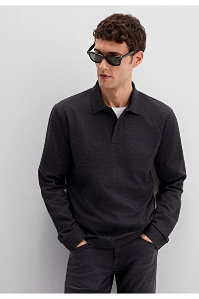 Mavi 0613041-80024 Long Sleeve Interlock T-Shirt Men's T-Shirt Gray