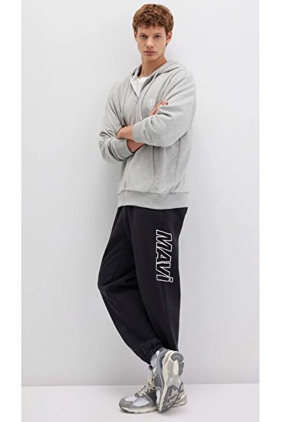 Mavi 0010208-900 Logo Printed Men's Sweatpants Black