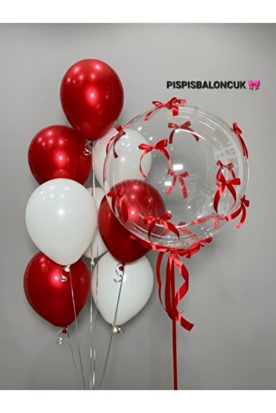 PISPISBALONCUK kurdeleli Balon Seti kurdeleli Bobo coquette doğum günü partisi babyshower bekarlığa veda cinsiyet