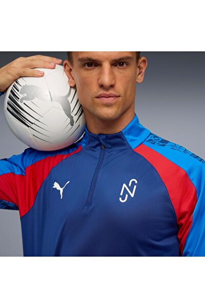Puma Neymar Jr Playmaker 1/4 Zip 660309 Men's Sweatshirt Blue