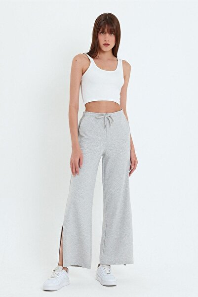 ESPİNA Women's Pocket Slit Sweatpants Trousers