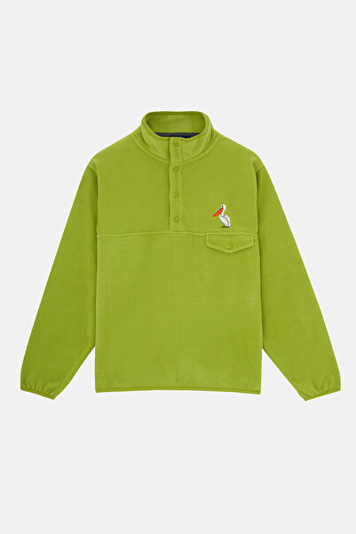 WWF Market Pelikan Polar Popover Sweatshirt - Pistachio Green