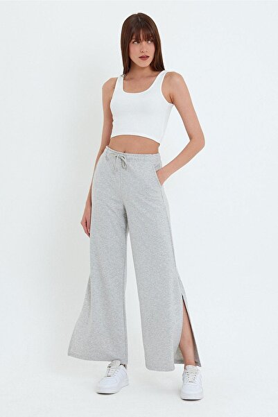 ESPİNA Women's Pocket Slit Sweatpants Trousers