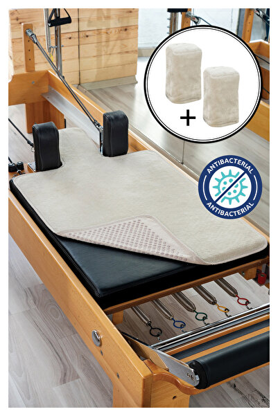 RAINBO Antibakteriyel Açık Bej Pilates Reformer Havlusu Omuzluk Kılıfı, Kaydı...