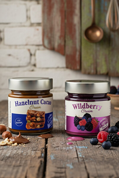 Frapella Kakaolu Fındık Kreması ve Orman Meyvesi Kreması 2 Adet 220 Gr.