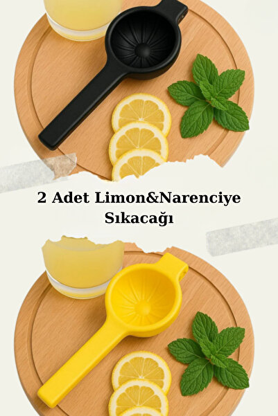 hemlife 2-Piece Metal Stainless Lemon Squeezer, Citrus Juicer Patterned Orang...