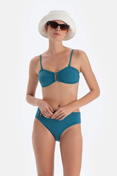Dagi Μπλε στράπλες μπικίνι πετρελαίου