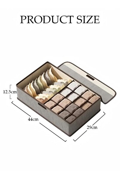 DOMEET 3 in 1 Fabric Closet Storage Organizer Set Foldable Clothes Boxes Large Capacity Wardrobe Stackable