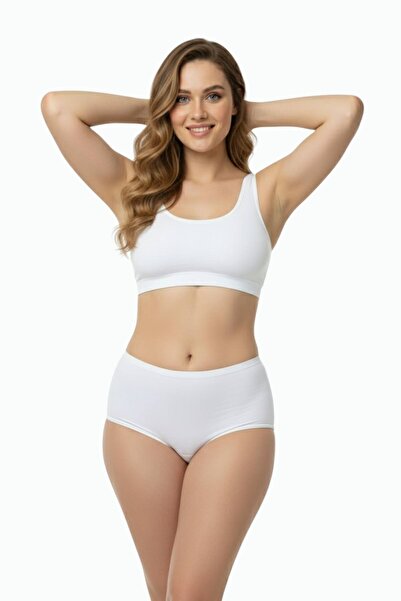 Newlilla 1018 Women's Classic Cut Cotton Plain Bato Panties 3-Pack