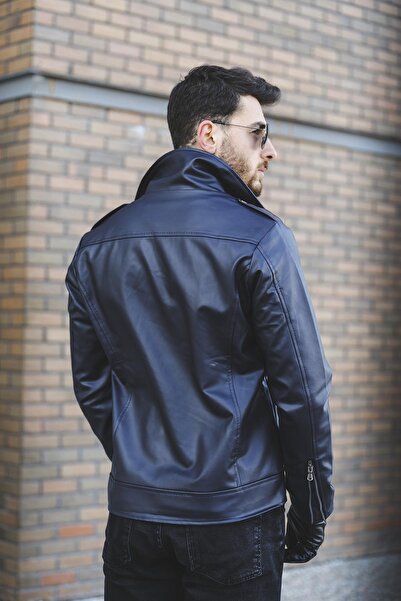 Oksit Шкіряна куртка Tuci Aldrin Slim Fit