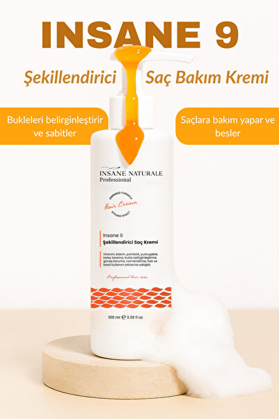 Insane Naturale Kıvırcık Saçlar İçin Bukle Belirginleştirici Saç Bakım Kremi ...