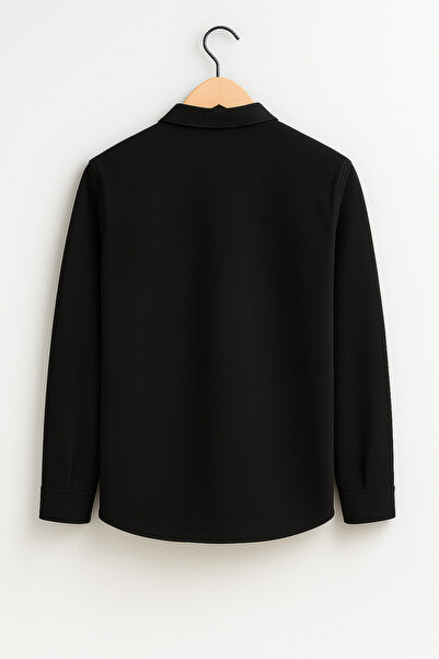 mavisima erkek giyimi Ανδρικό μπουφάν από μαύρο σουέτ πουκάμισο – Άνετο και κομψό στυλ για τη νέα σεζόν