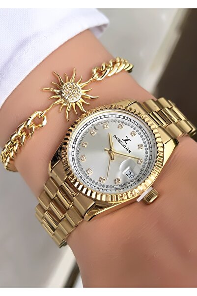 Daniel Klein Original, 2-Year Warranty, 3Atm Waterproof Women's Wristwatch with Bracelet as a Gift