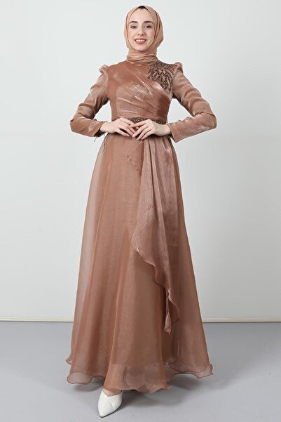 Giza Giyim Eliza Hijab Evening Dress Copper