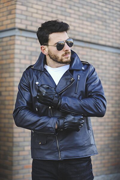 Oksit Шкіряна куртка Tuci Aldrin Slim Fit