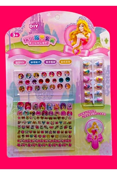 madam shushu El-sa-Sofia-Prenses-Full Set(Tırnak-Yüzük-Bileklik-Yüz Taşı-Stikır)