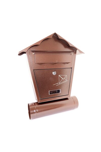 damech Mailbox with newspaper compartment, copper, B5, 37x10.5x46 cm