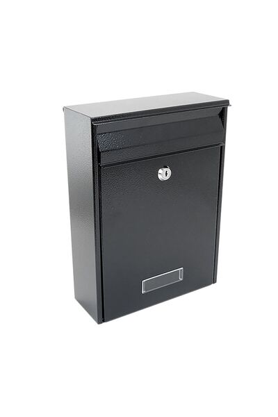 damech Letter box, black, B5 format, 22x9x30 cm,