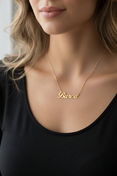 ZÜMRÜT SARRAF 14 Ayar Altın Isim Yazılı Kolye